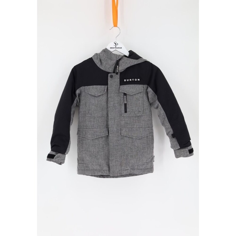Burton Boys XS (6/7)Covert 2L Technical Ski Snowboard Jacket Heather Bog Black